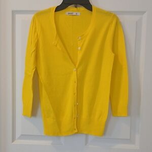 Old Navy Yellow Women's Cardigan Sweater NWT